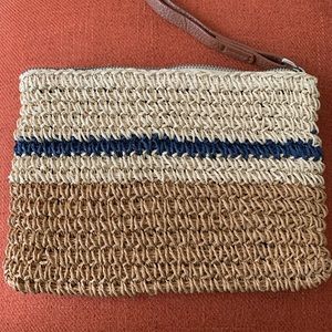 Joe fresh wicker wristlet.